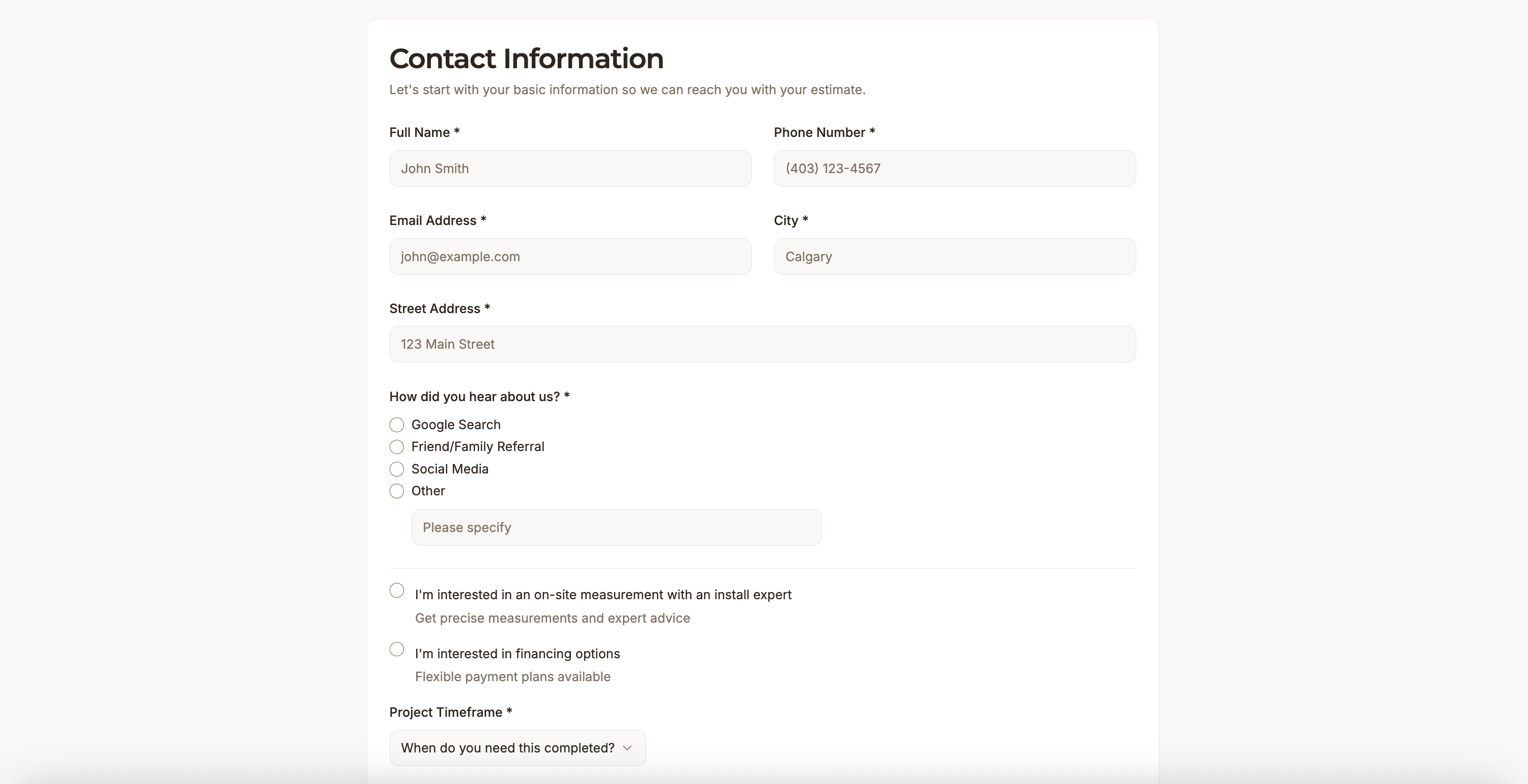 Fence & Deck Estimator Tool