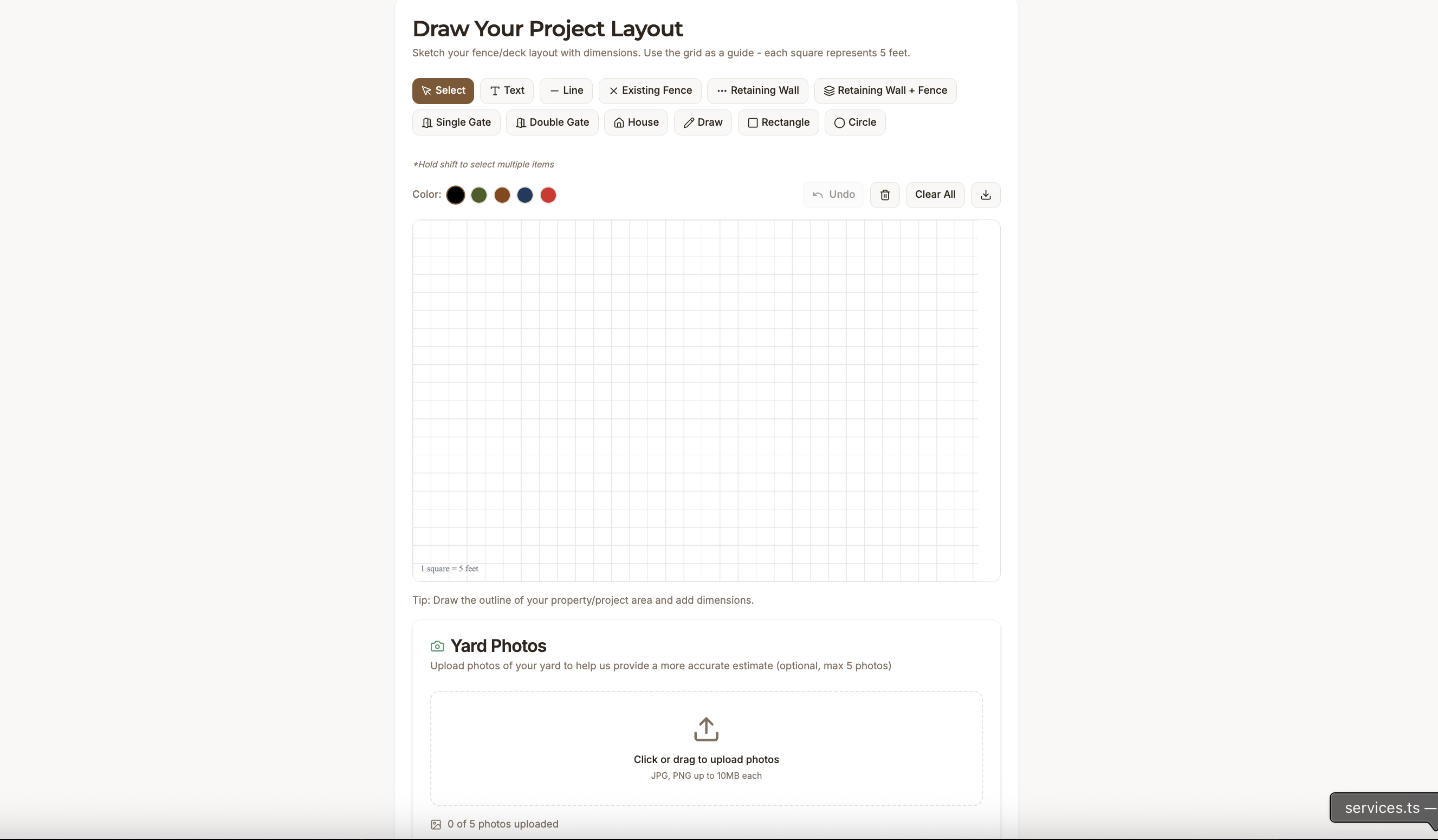 Fence & Deck Estimator Tool